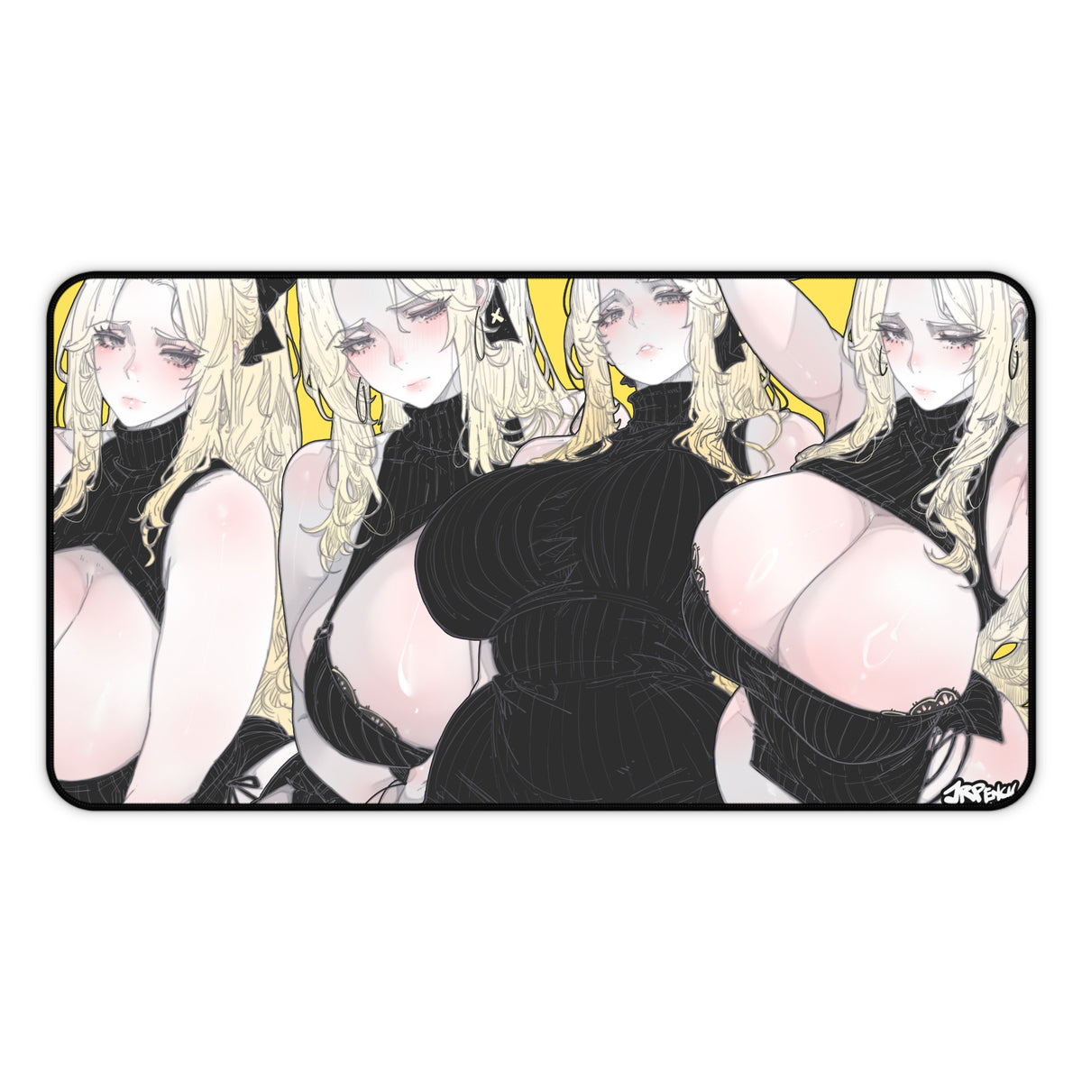 3415 - 黄壁纸 / Yellow Wallpaper v1 Desk Mat