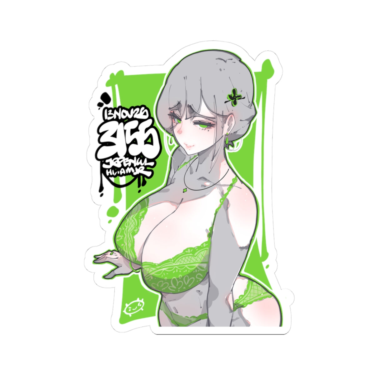 3155 - 绿 / green v2 Stickers