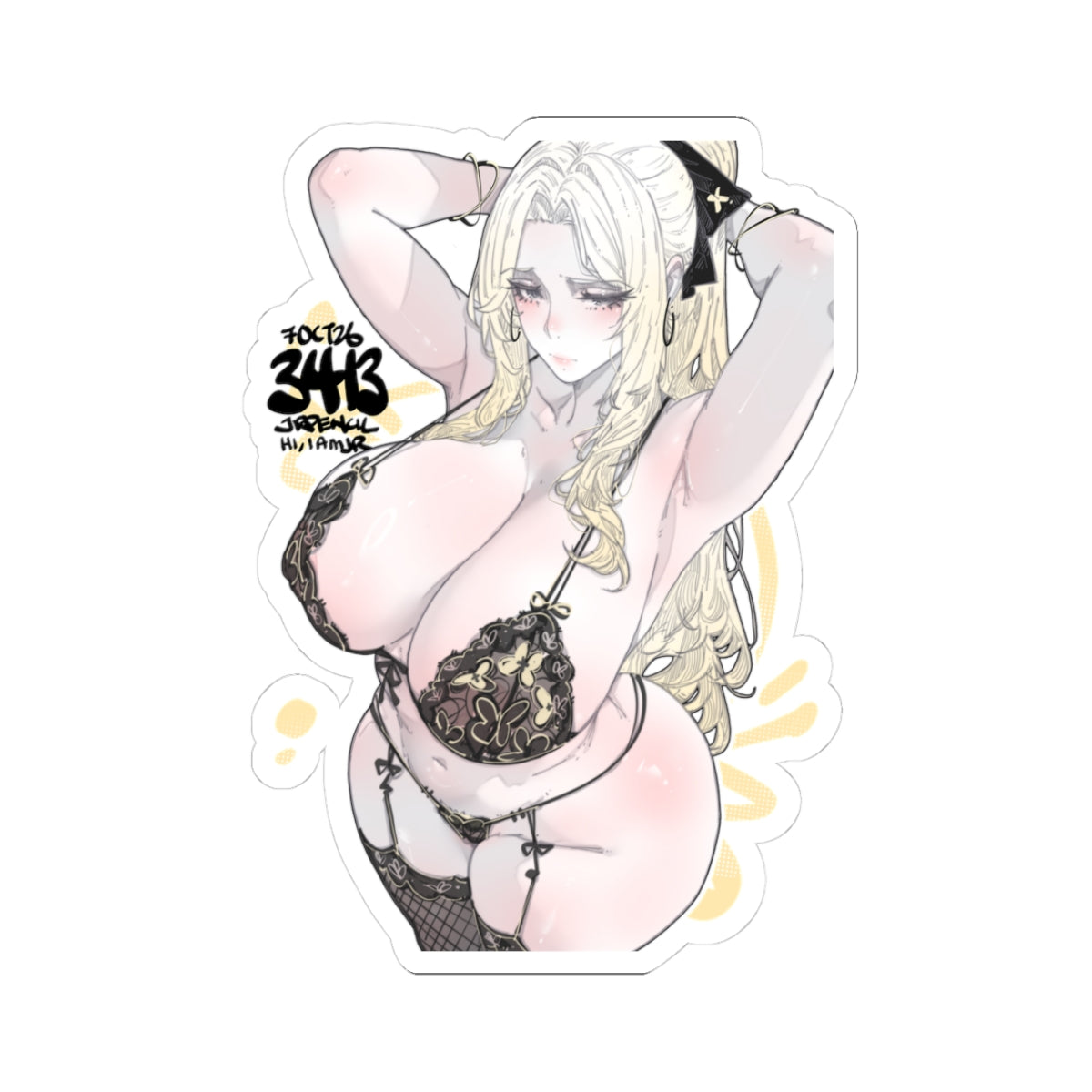 3413 - 黄 / Yellow v2 Stickers