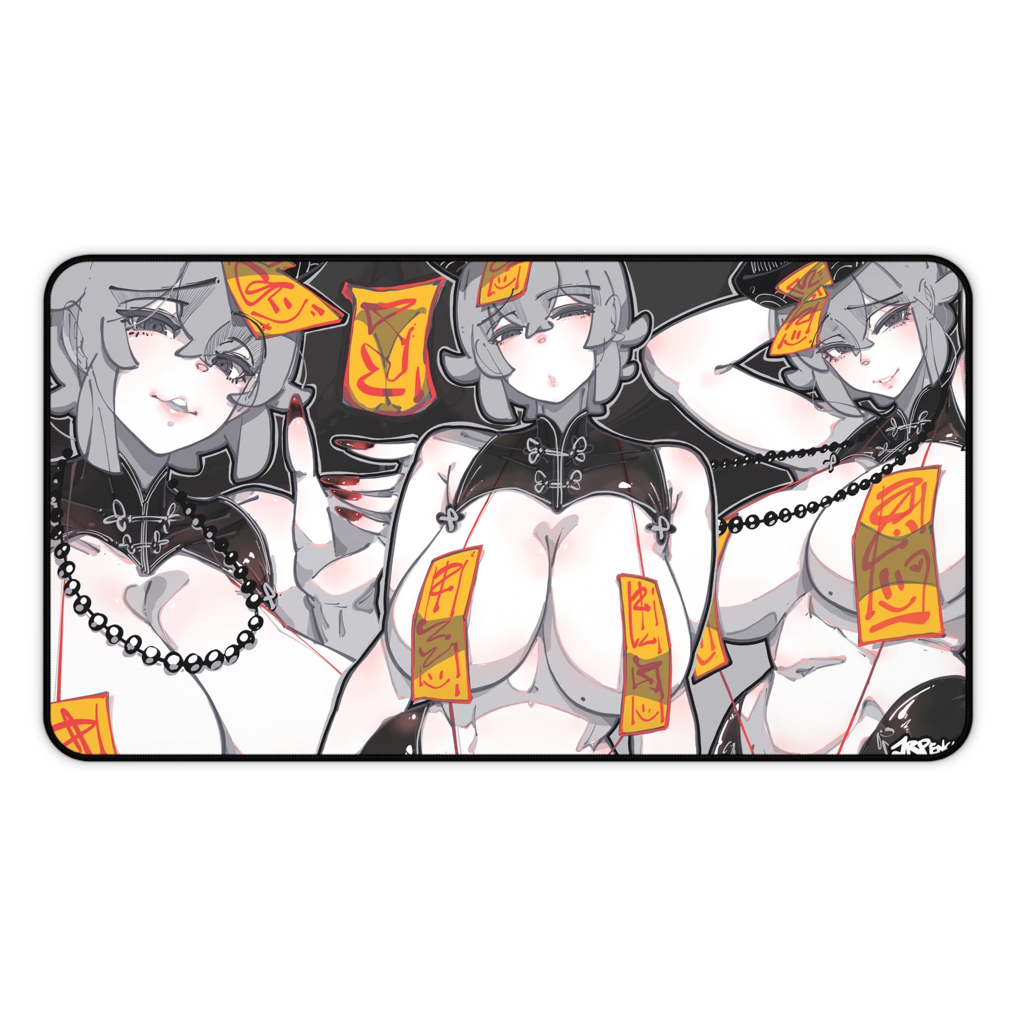 3091 - 灰壁纸 / grey wallpaper Desk Mat