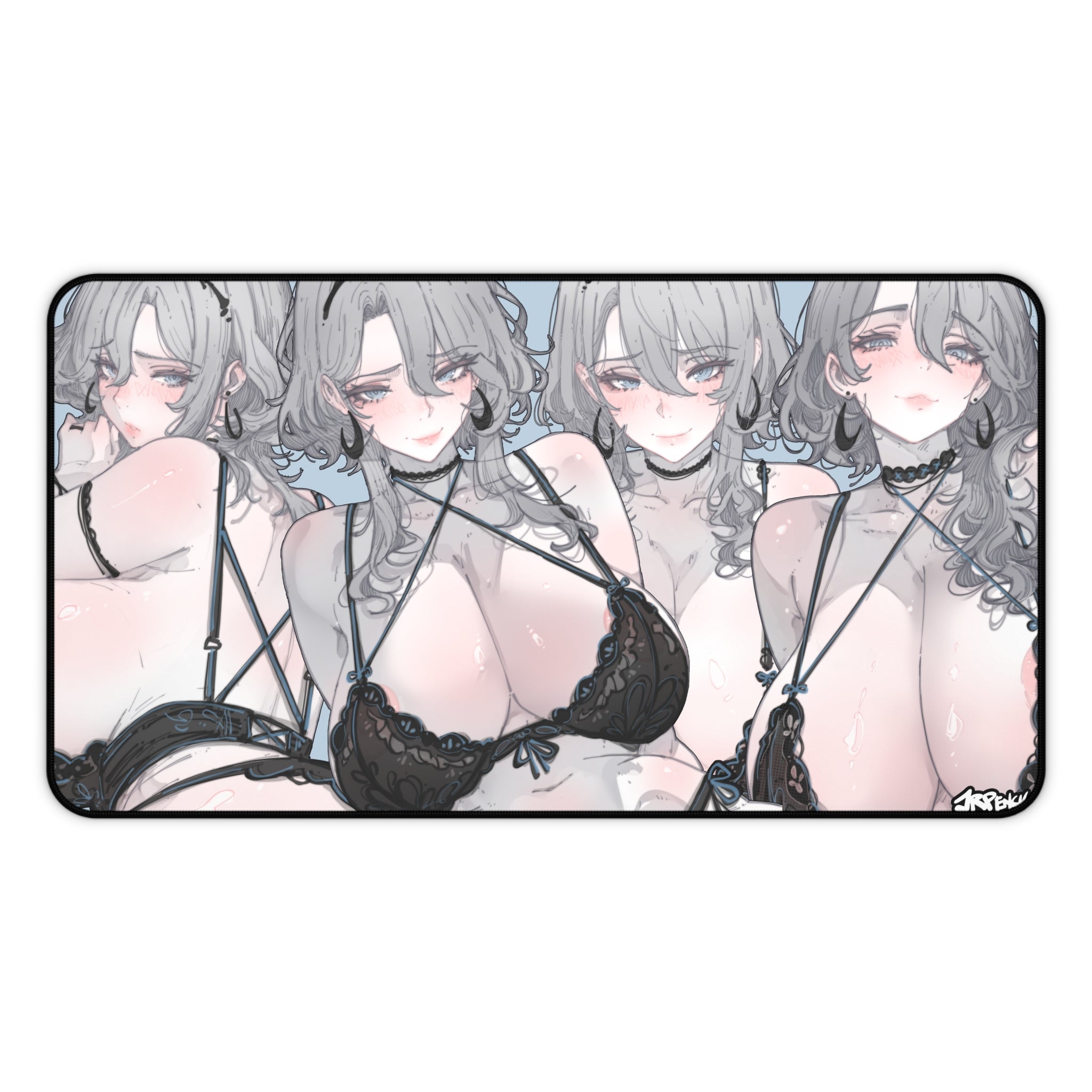 3350 - 蓝壁纸/ blue wallpaper v2 Desk Mat