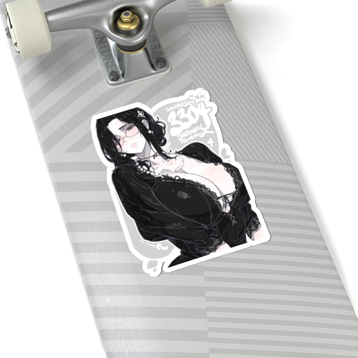 3304 - 黑 / black v1 Stickers