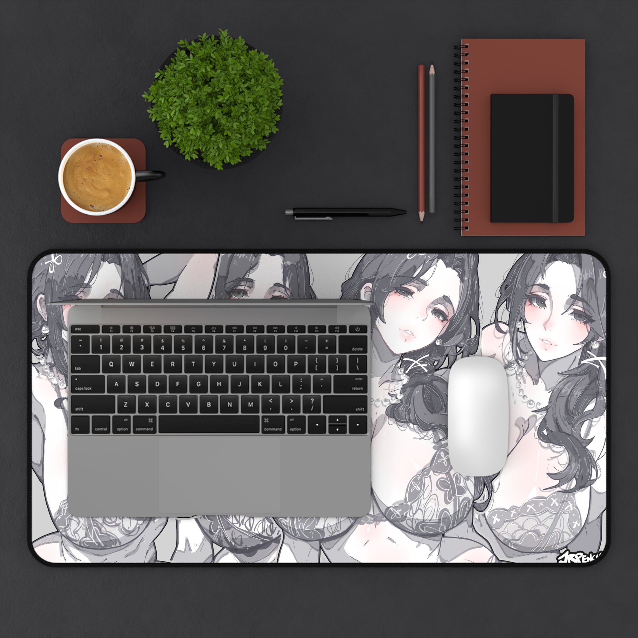 3293 - 灰 / grey wallpaper v2 Desk Mat