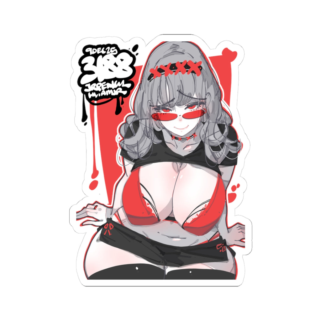 3188 - 红 / red v1 Stickers