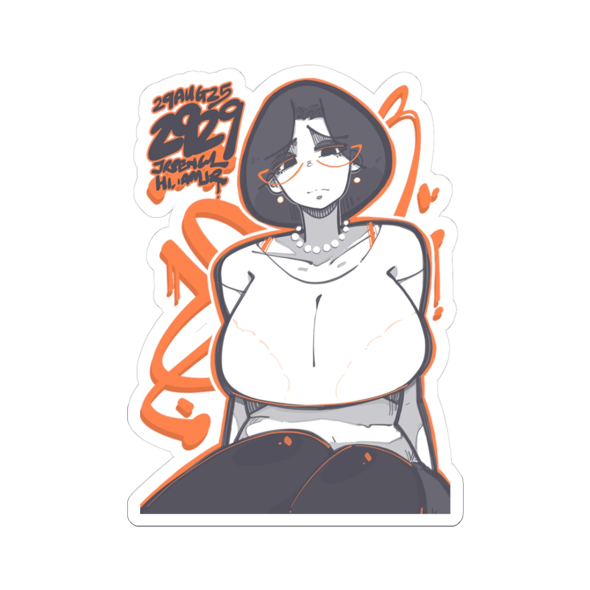 2929 - 橙 / orange Stickers