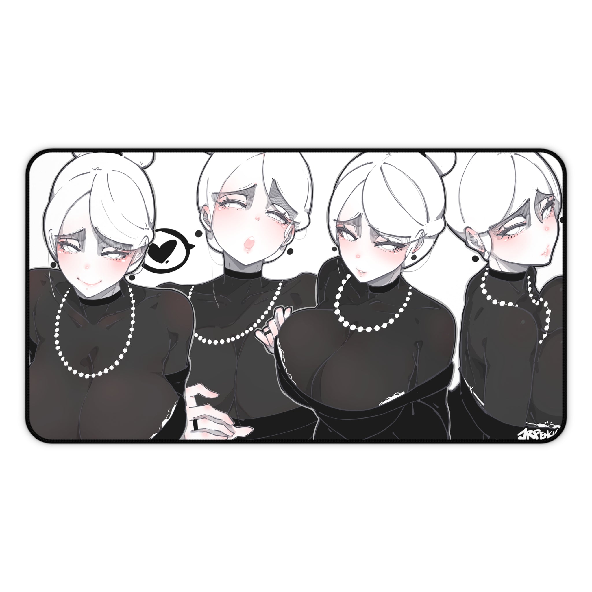 3140 - 白壁纸 / white wallpaper v1 Desk Mat