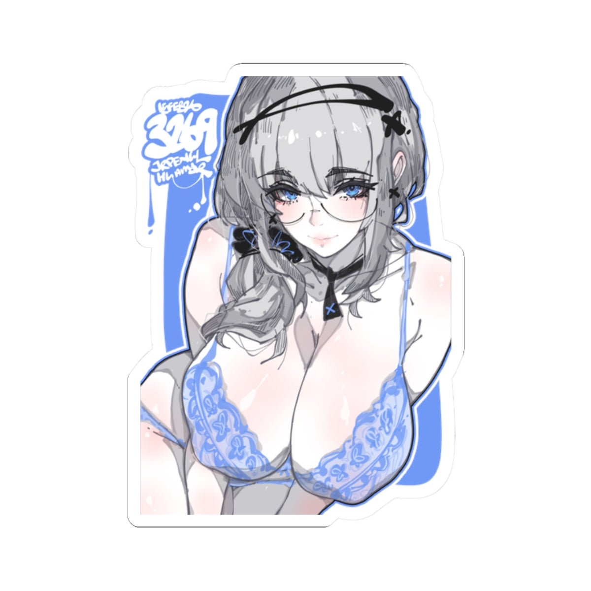 3269 - 蓝 / blue v2 Stickers