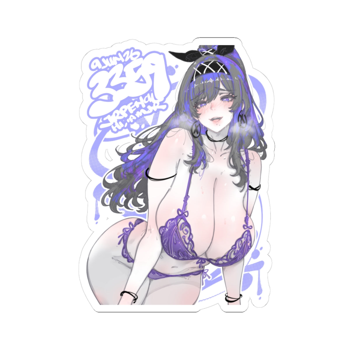3359 - 紫 / purple v2 Stickers