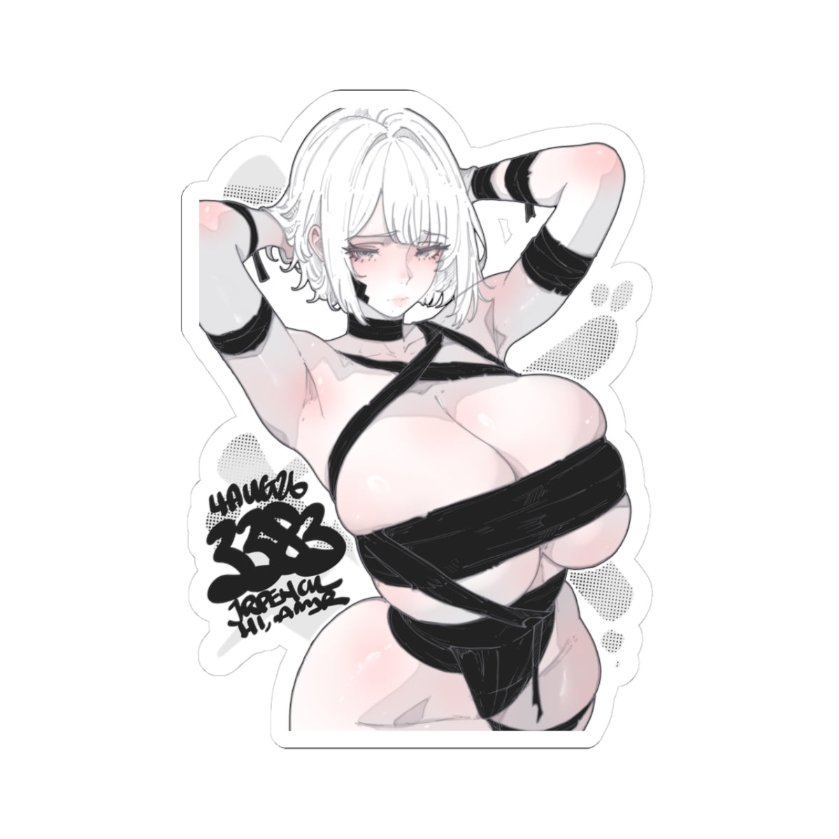 383 - 黑 / Black v1 Stickers
