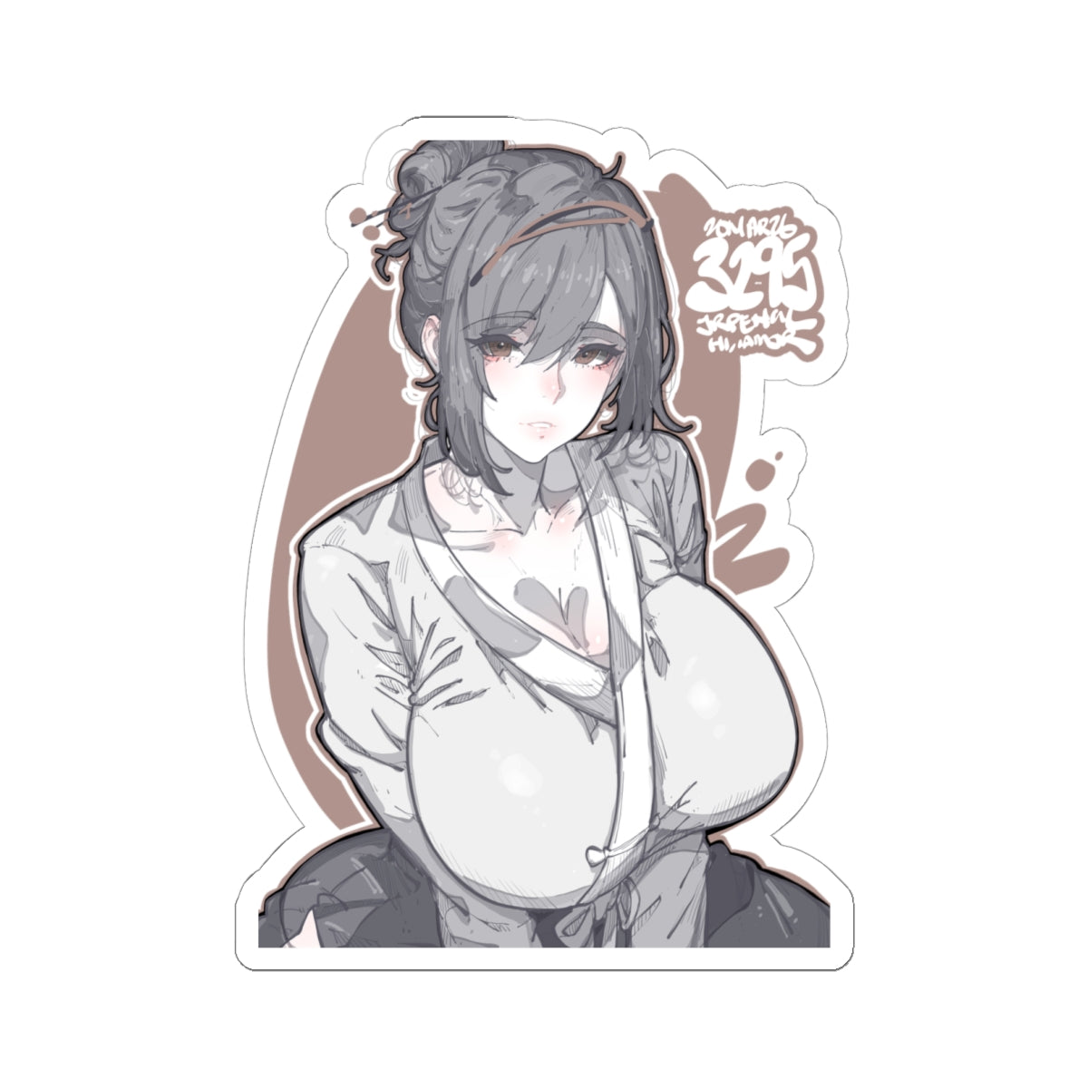 3295 - 褐 / brown v1 Stickers