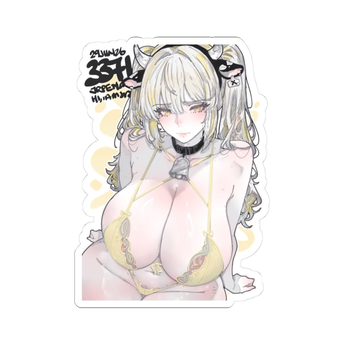3371 - 黄 / yellow v2 Stickers