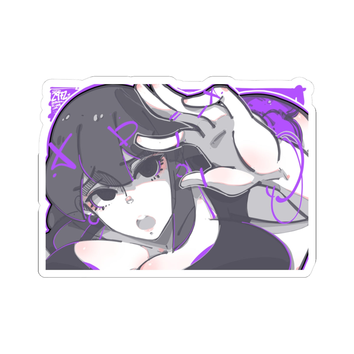 2972 - 紫 / purple Stickers