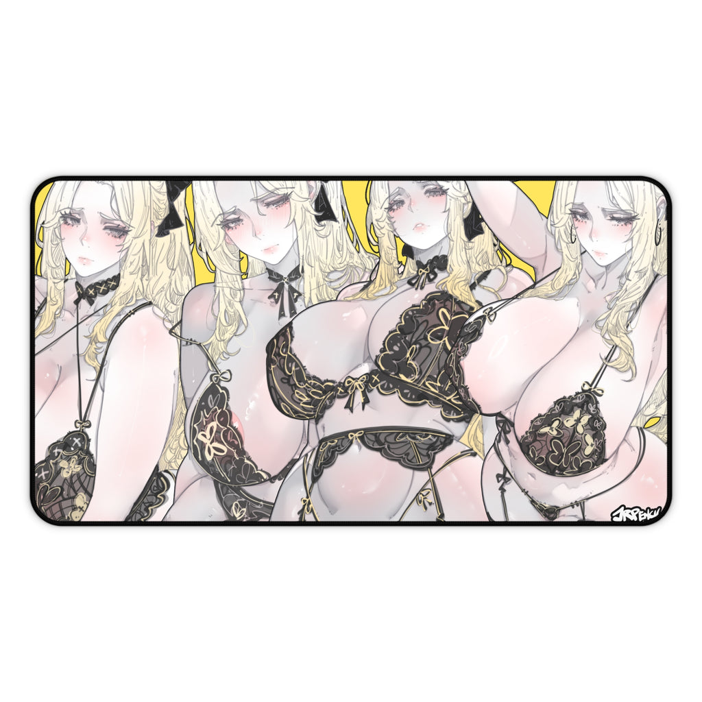 3415 - 黄壁纸 / Yellow Wallpaper v2 Desk Mat