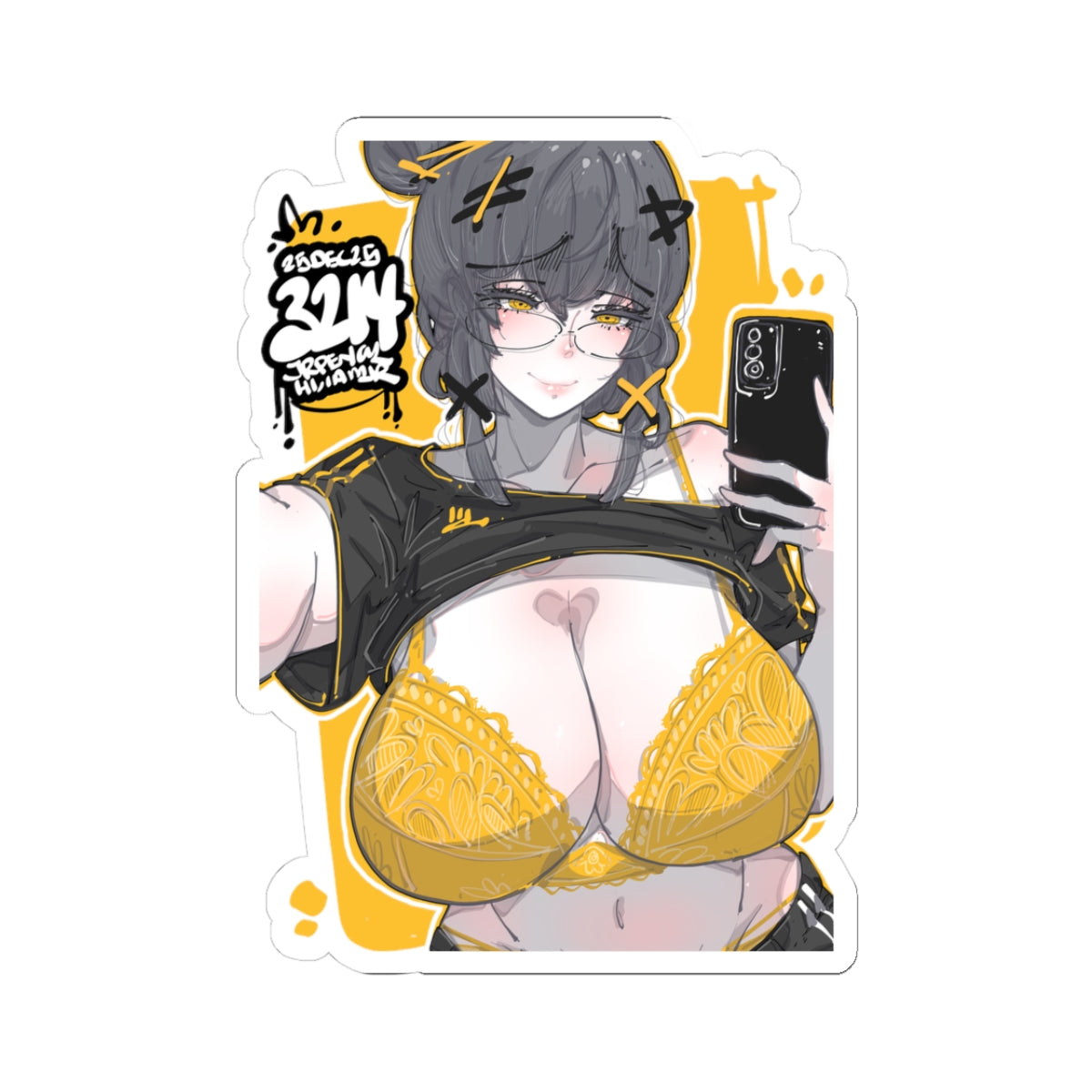 3214 - 黄 / yellow v1 Stickers
