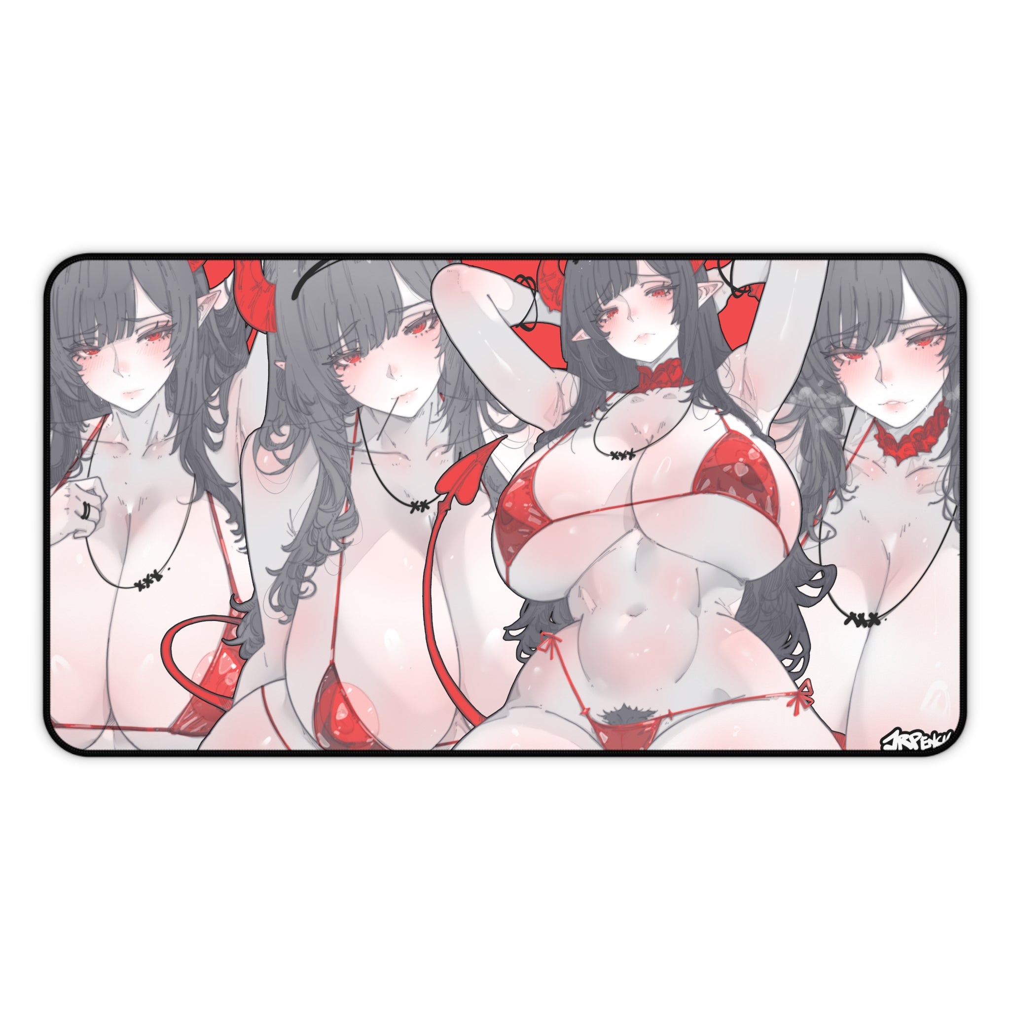 3390 - 红壁纸 / Red wallpaper v2 Desk Mat