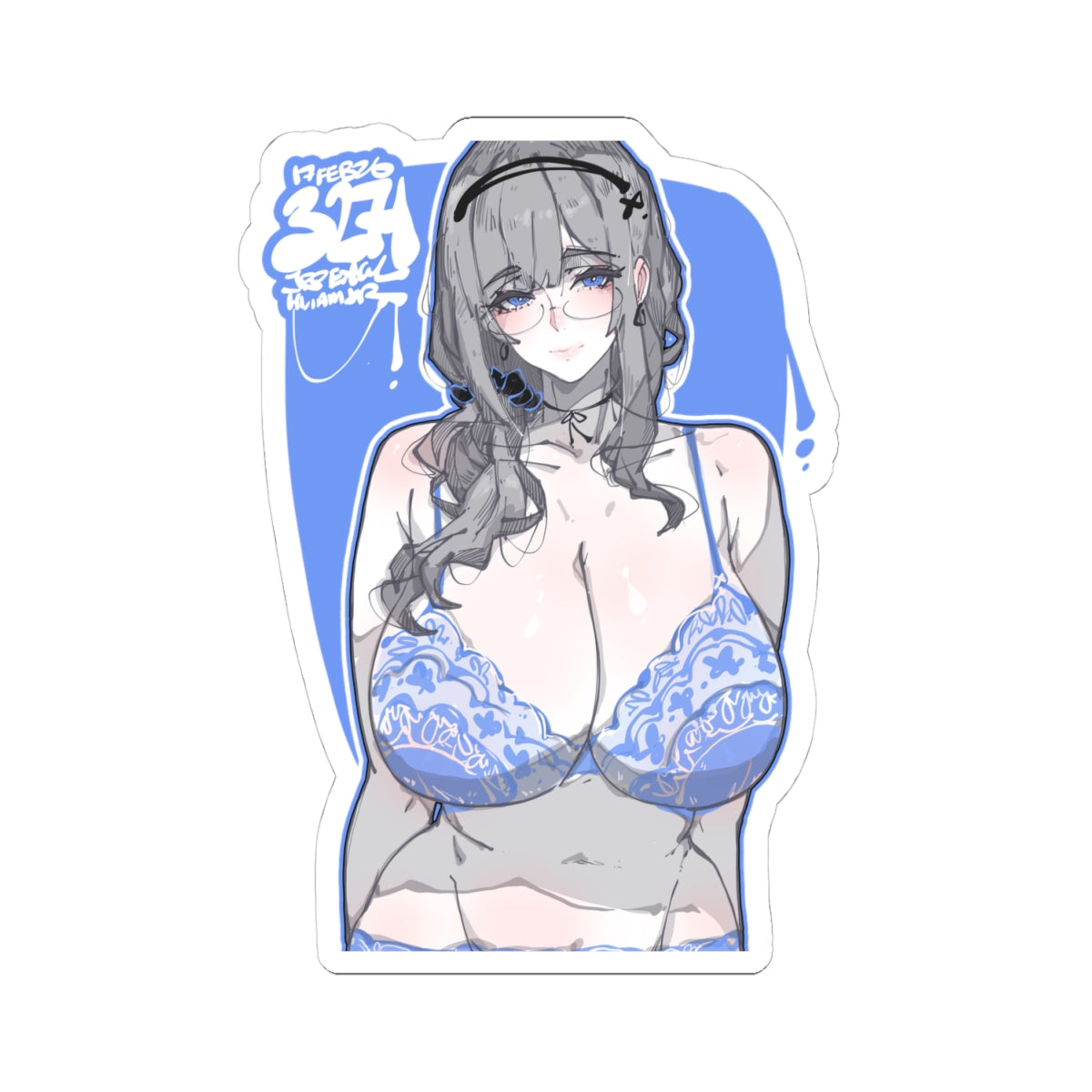 3271 - 蓝 / blue v2 Stickers