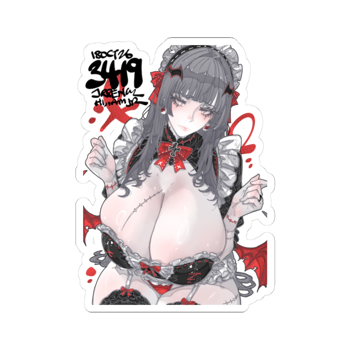 3419 - 红 / Red v1 Stickers