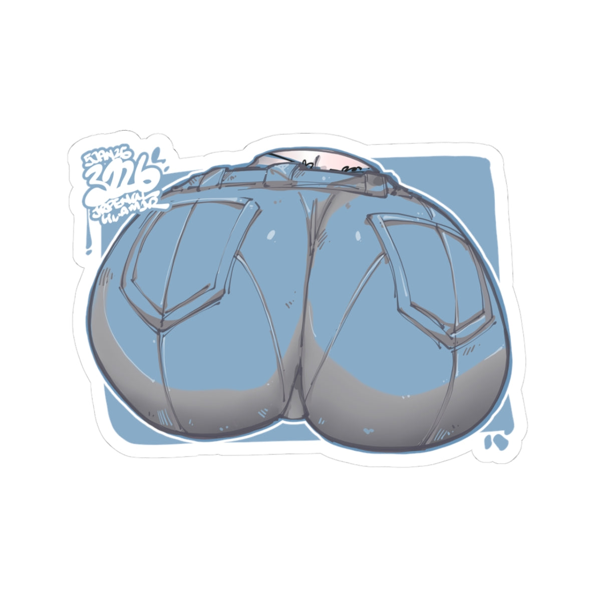 3226 - 蓝 / blue v1 Stickers
