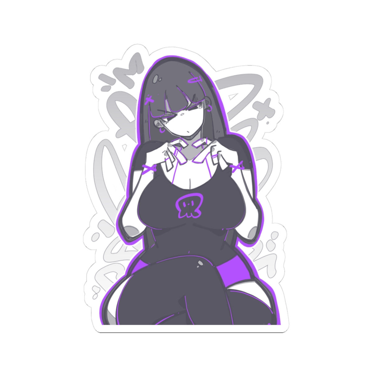 2915 - 紫 / purple Stickers