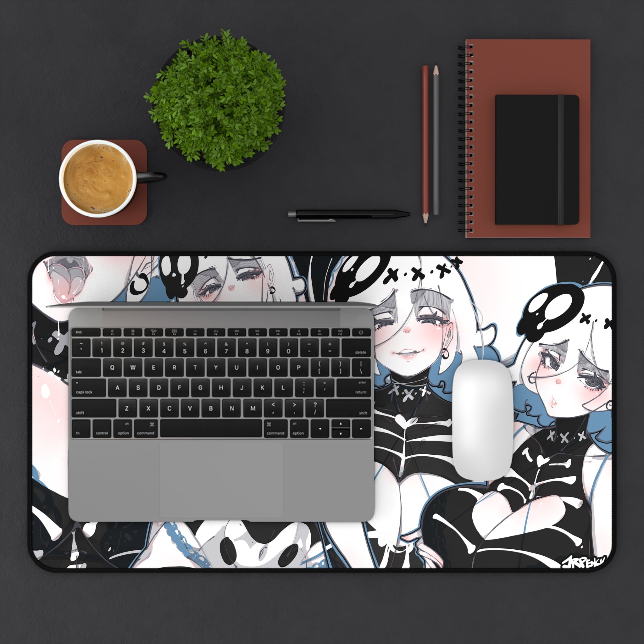 3117 - 蓝壁纸 / blue wallpaper v1 Desk Mat