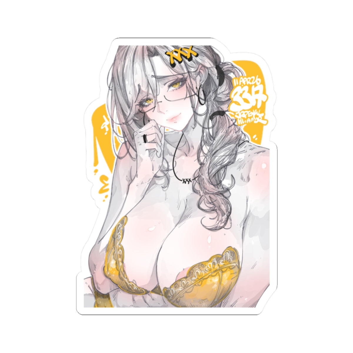 3317 - 黄 / yellow v2 Stickers