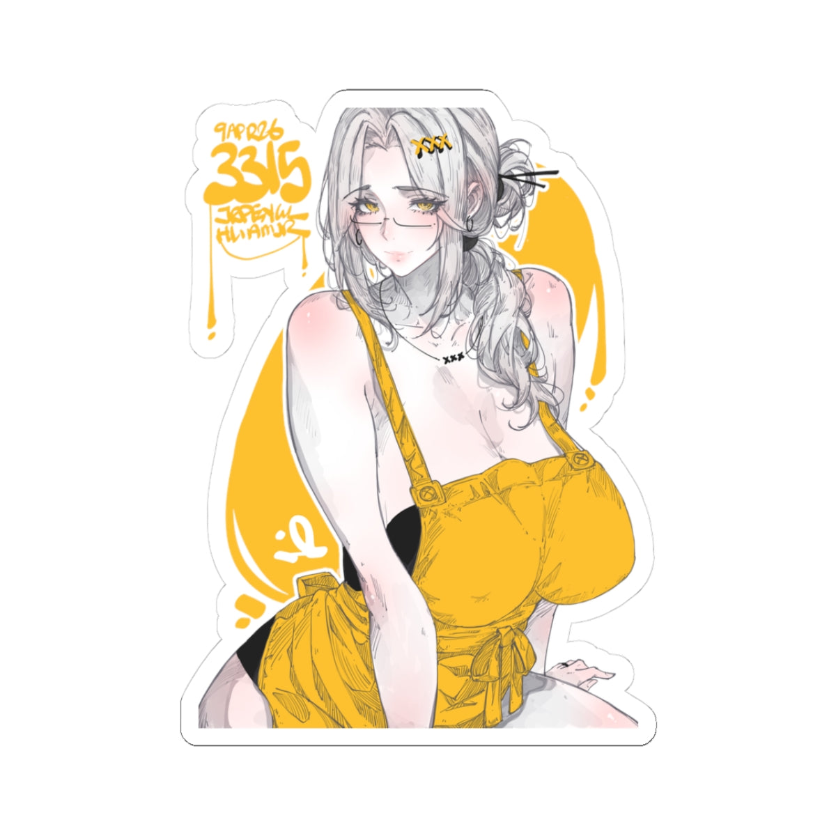 3315 - 黄 / yellow v1 Stickers