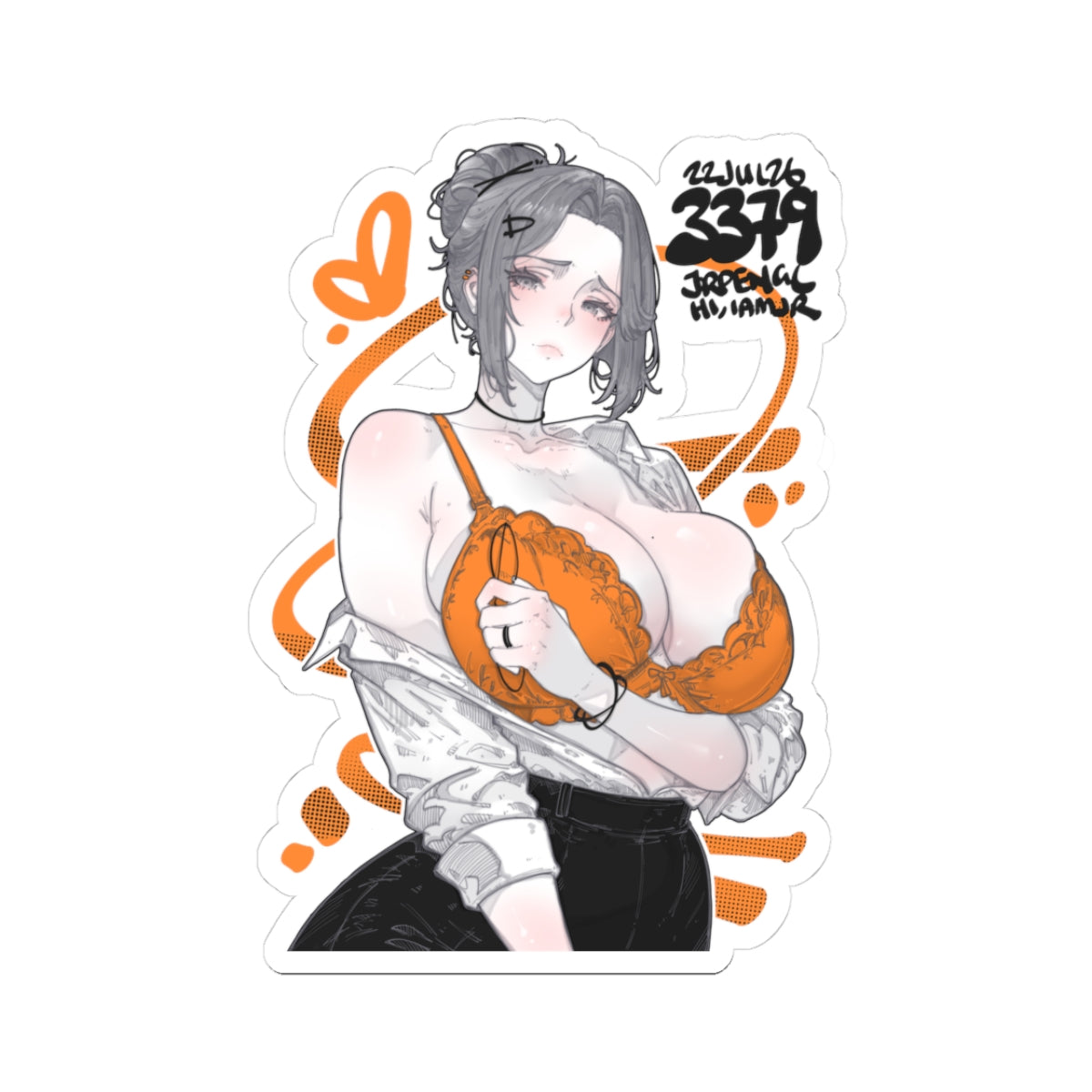 3379 - 橙 / Orange v1 Stickers
