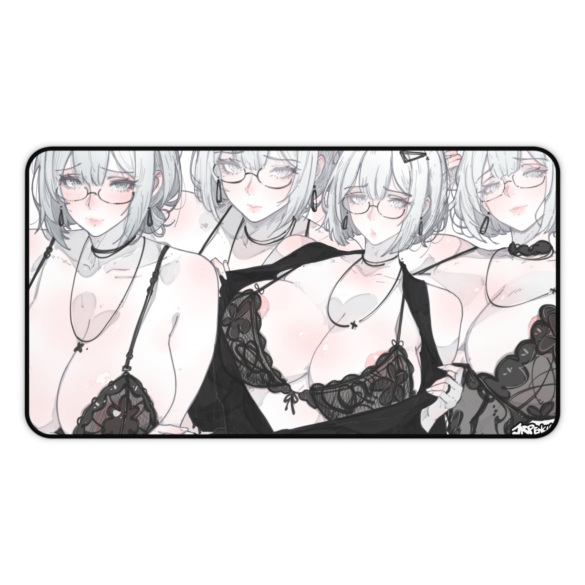 3345 - 灰壁纸/ grey wallpaper v2 Desk Mat