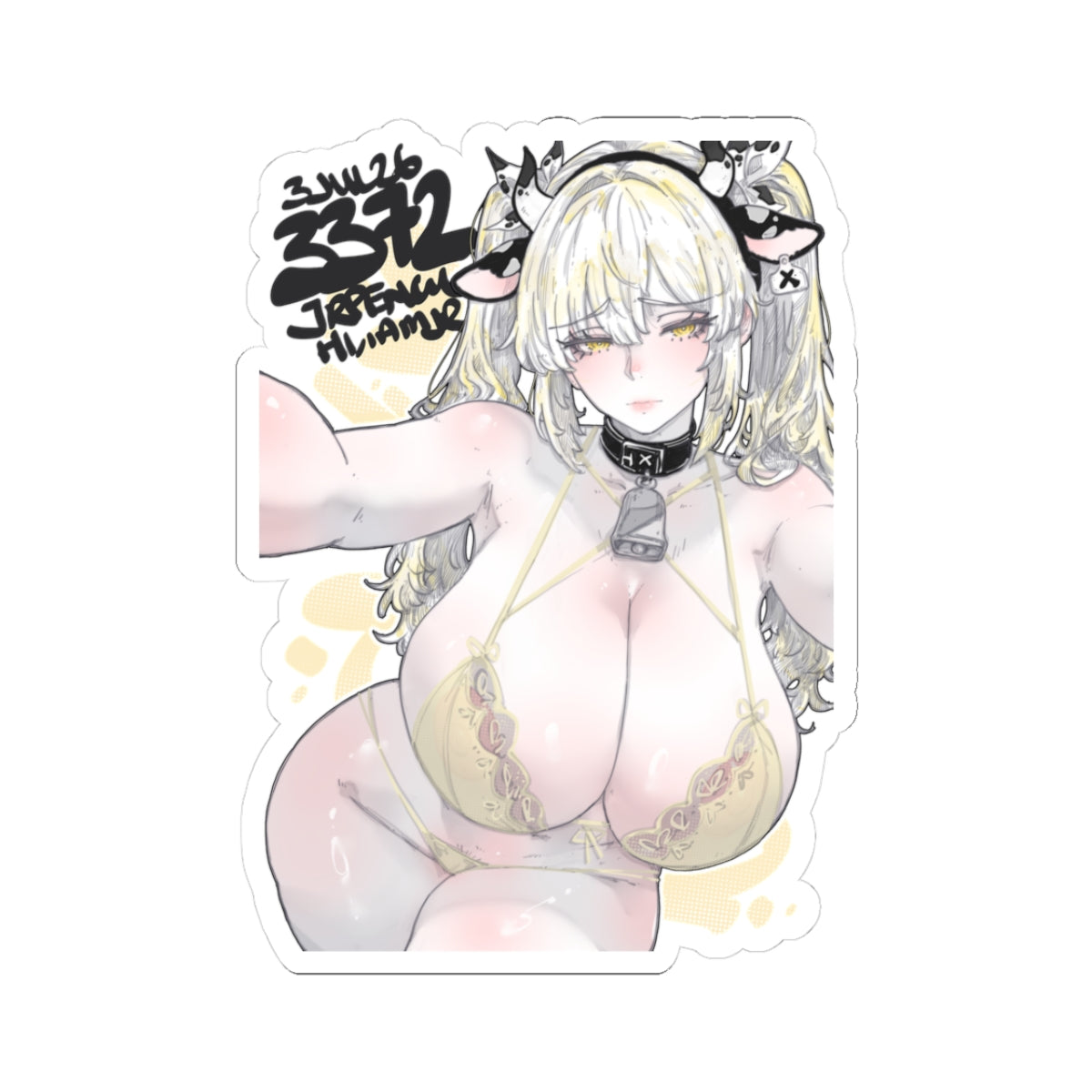 3372 - 黄 / yellow v2 Stickers