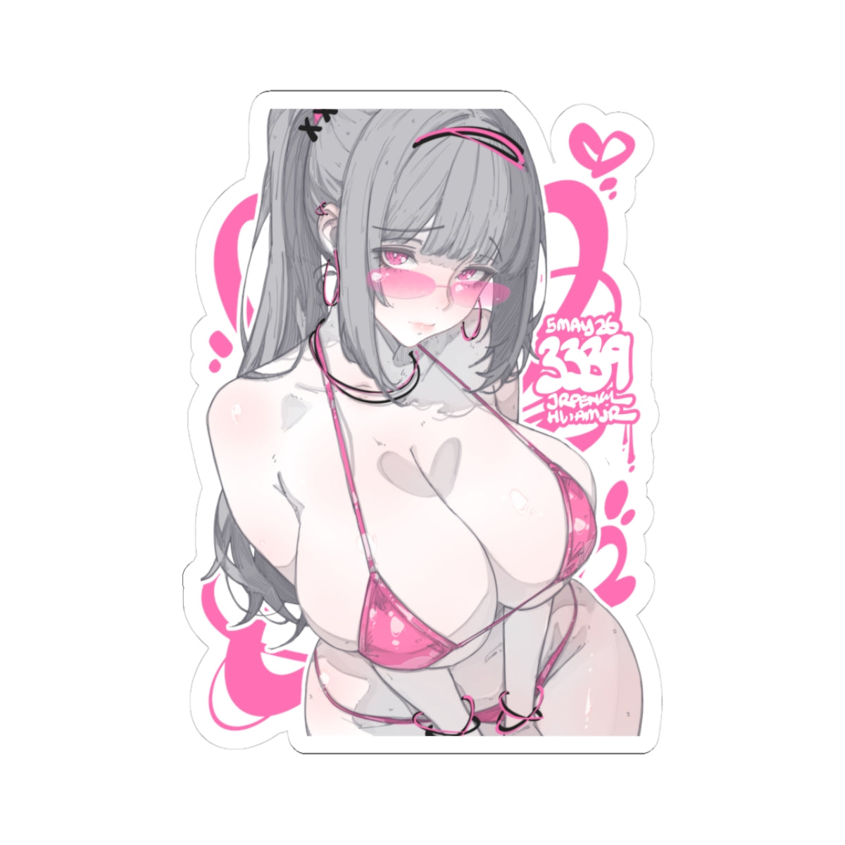 3339 - 粉 / pink v1 Stickers