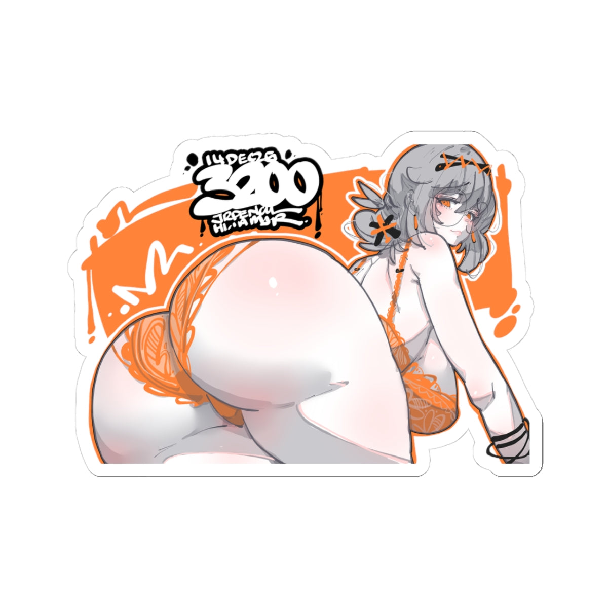 3200 - 橙 / orange v2 Stickers