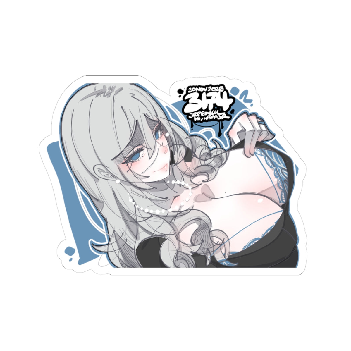 3174 - 蓝 / blue v1 Stickers