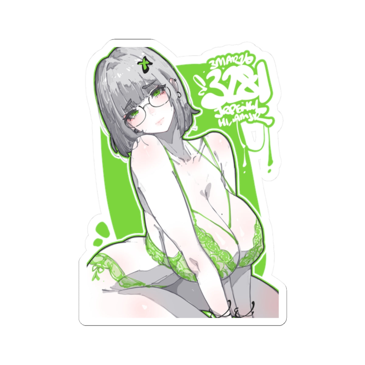 3281 - 绿 / green v2 Stickers