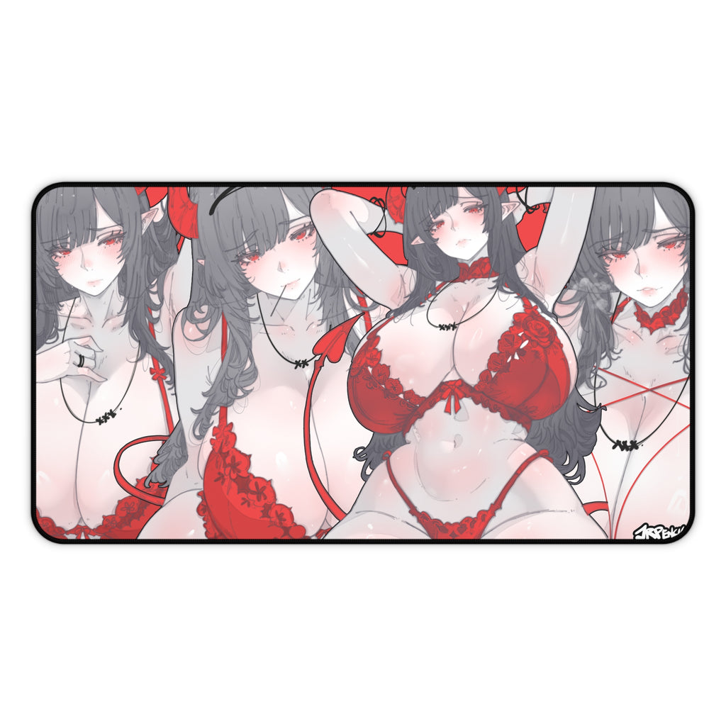 3390 - 红壁纸 / Red wallpaper v1 Desk Mat