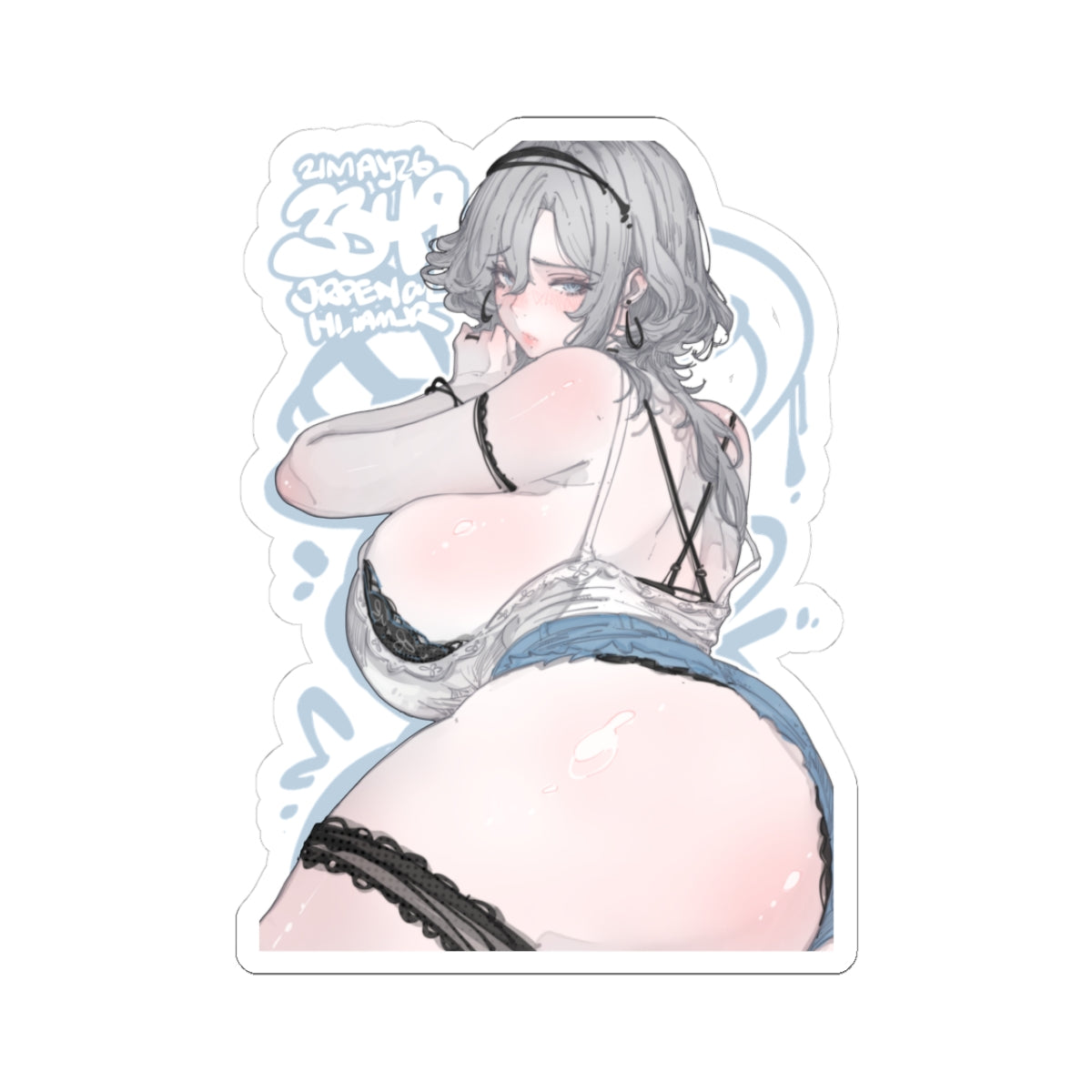 3349 - blue / 蓝 v1 Stickers