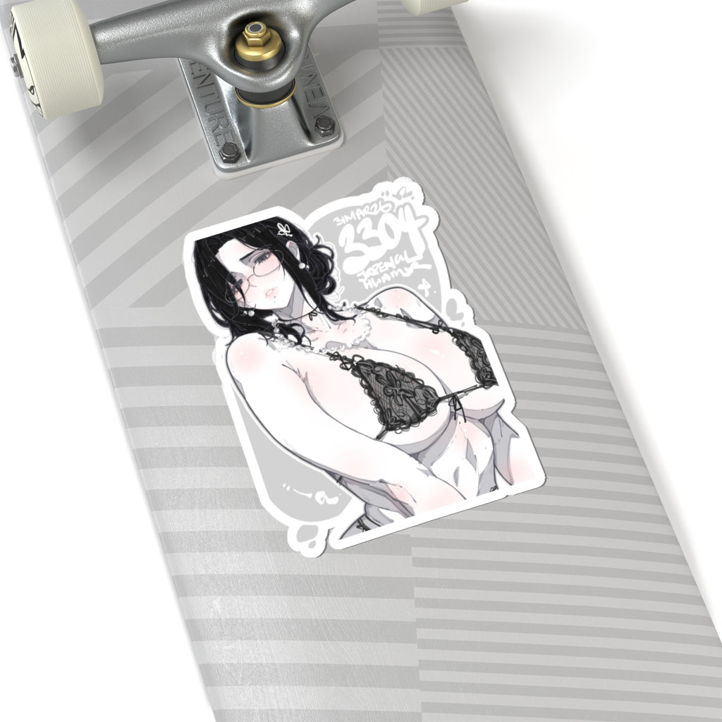 3304 - 黑 / black v2 Stickers