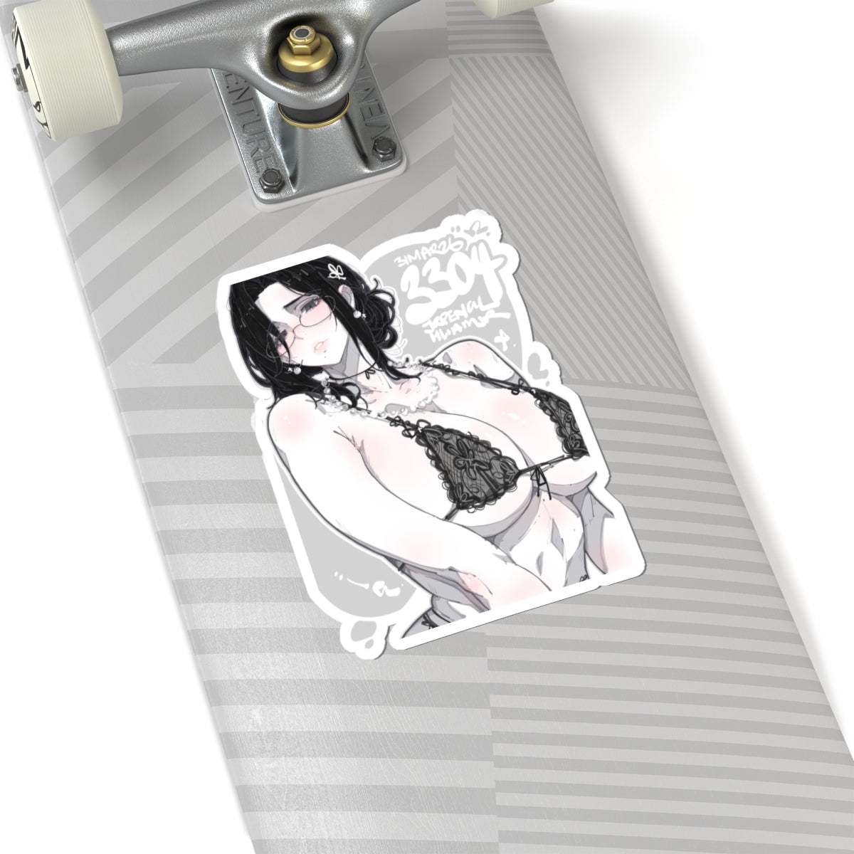 3304 - 黑 / black v2 Stickers