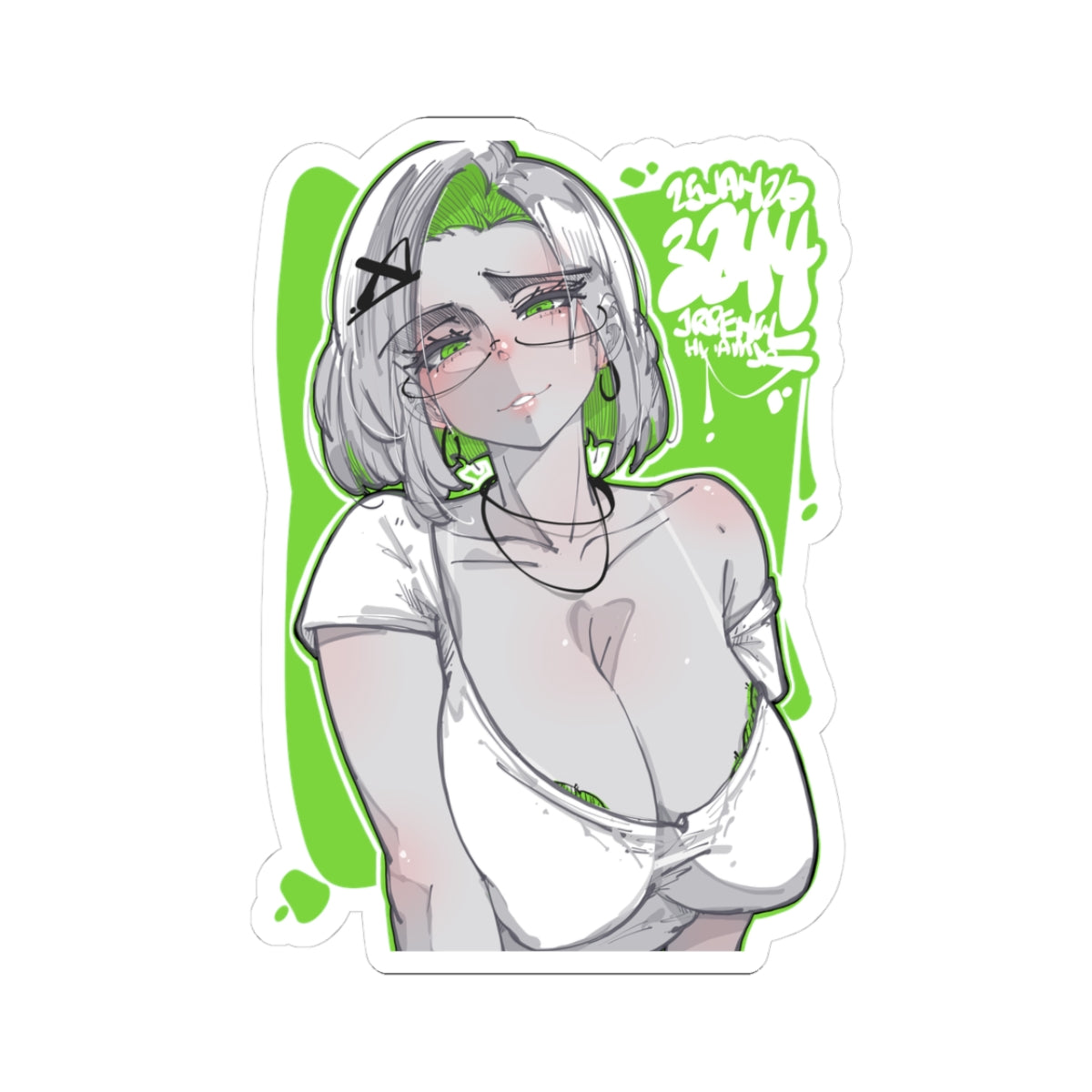 3244 - 绿 / green v1 Stickers