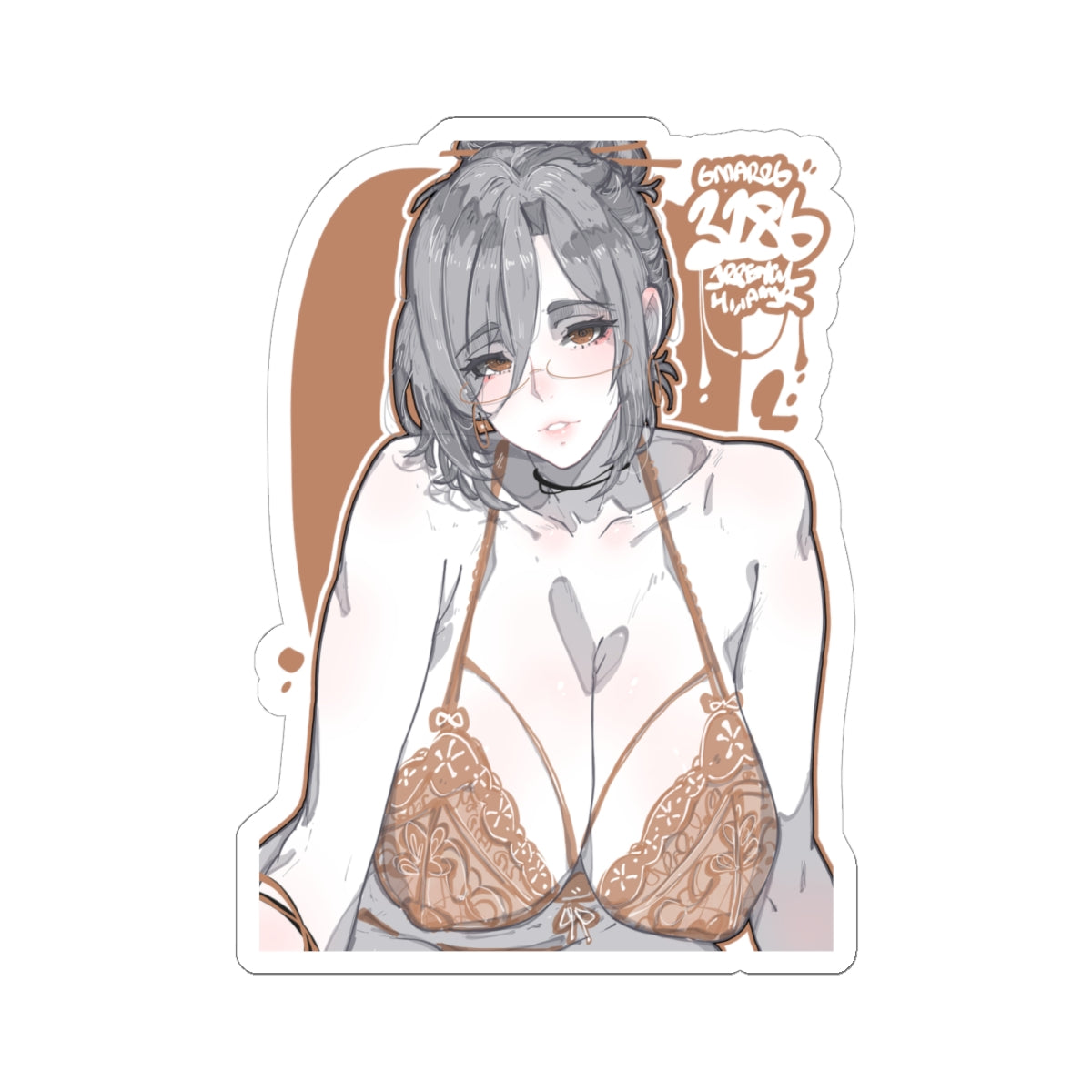3286 - 褐 / brown v2 Stickers