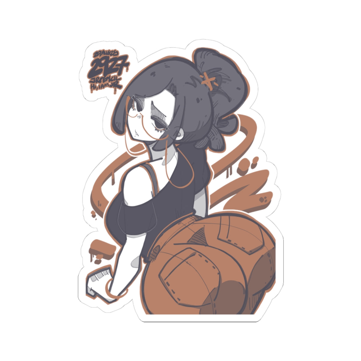 2927 - 褐 / brown Stickers