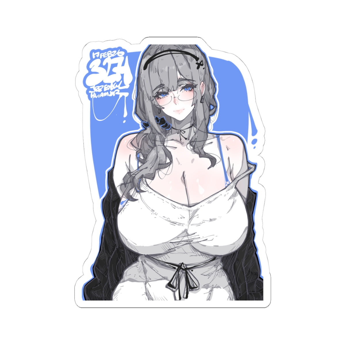 3271 - 蓝 / blue v1 Stickers