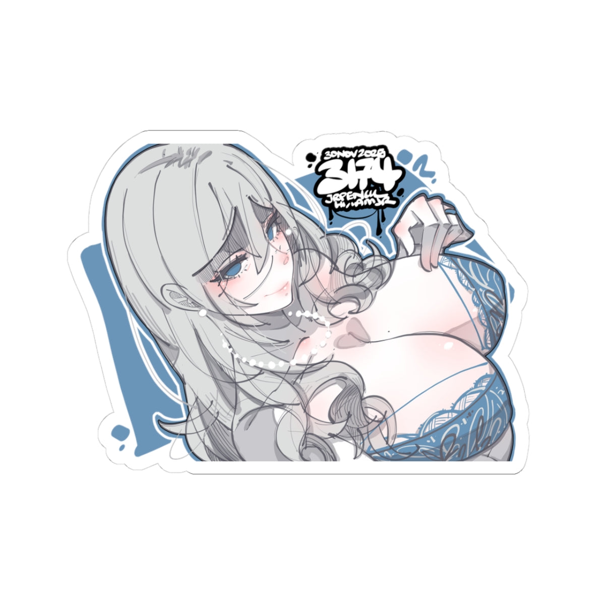 3174 - 蓝 / blue v2 Stickers