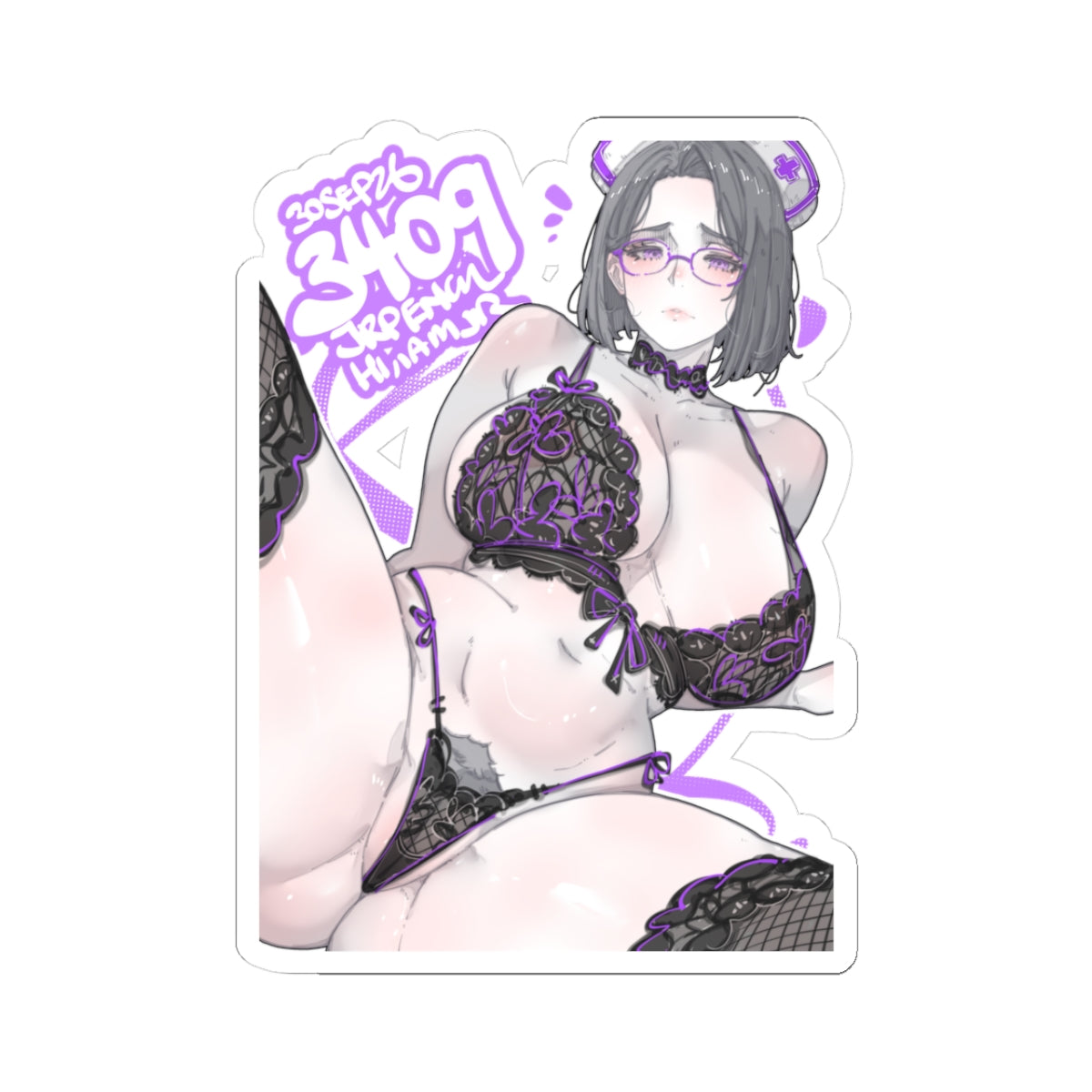 3409 - 紫 / Purple v2 Stickers