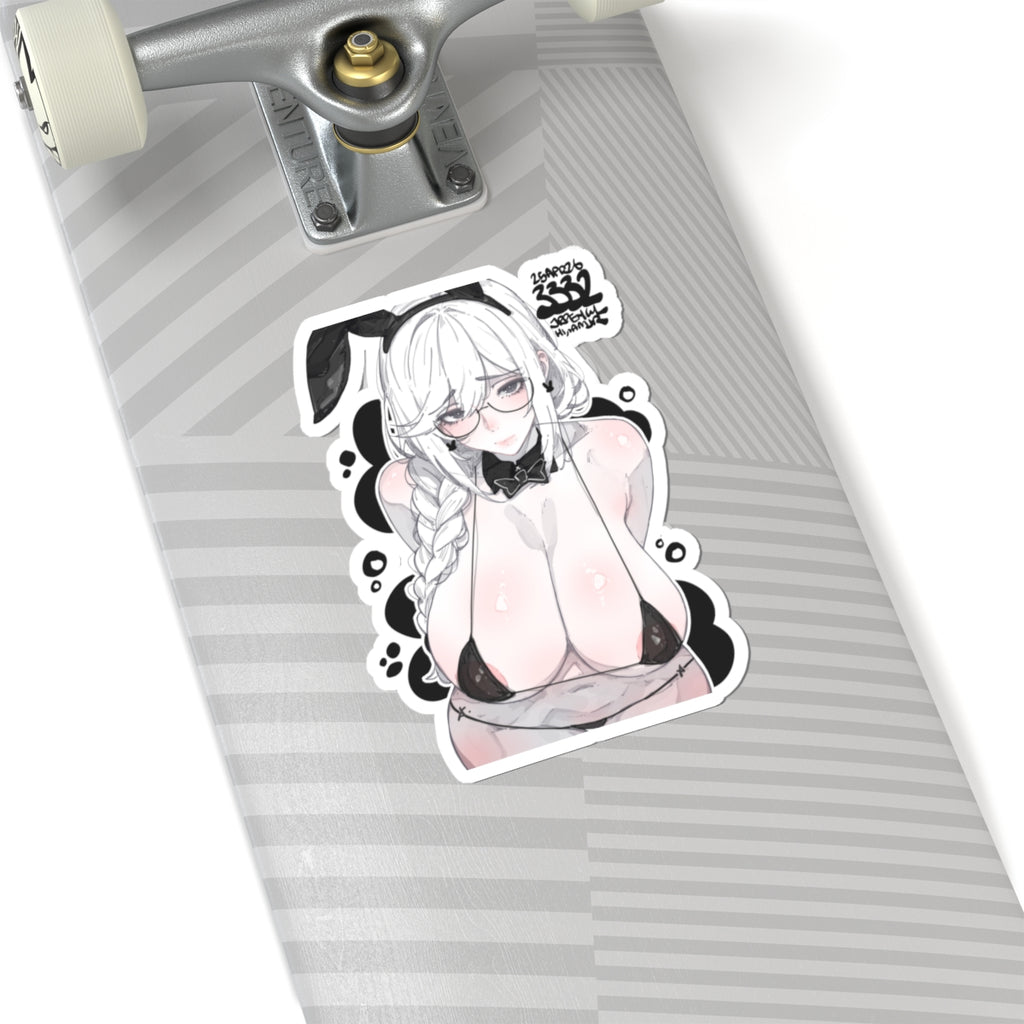 3332 - 黑 / black v2 Stickers