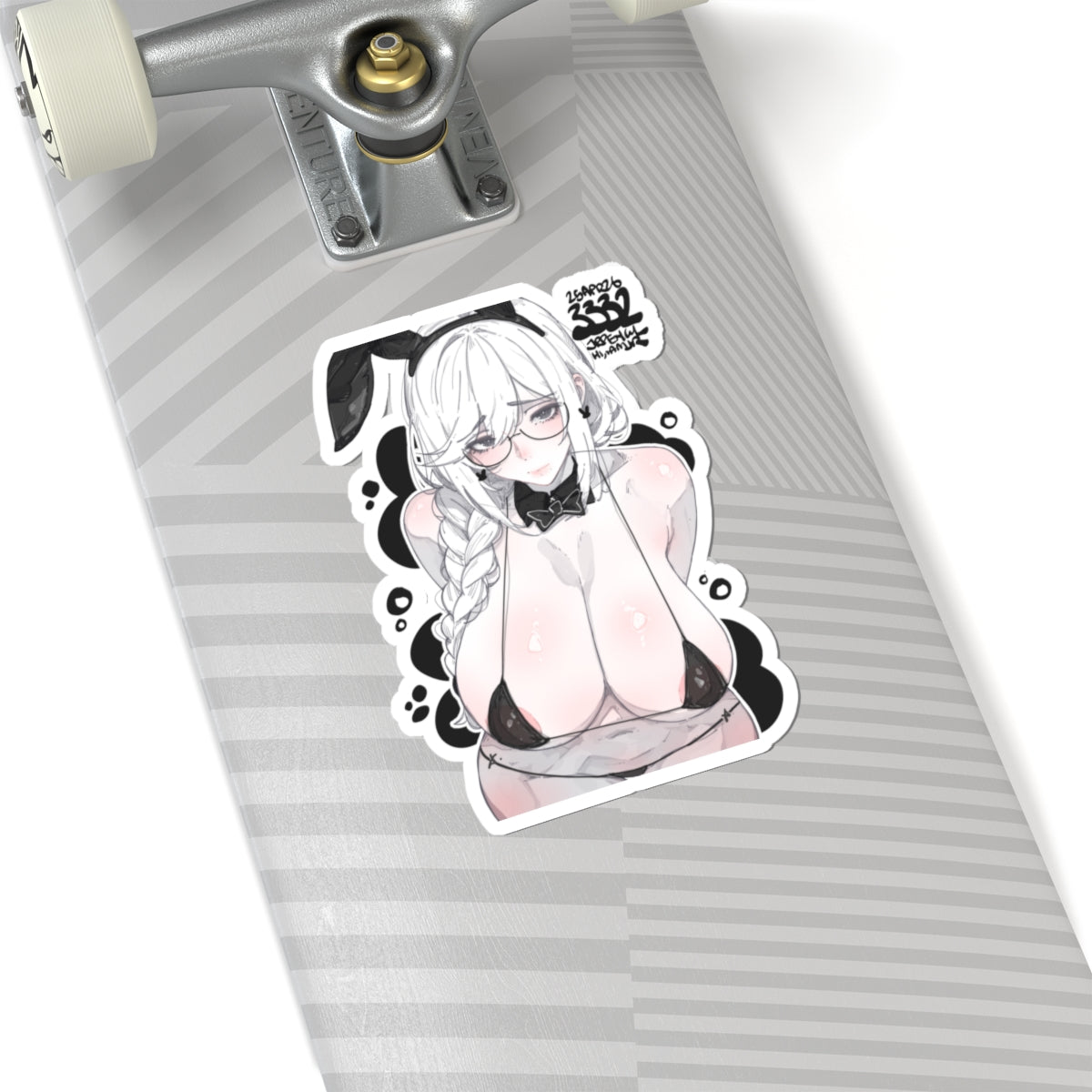 3332 - 黑 / black v2 Stickers