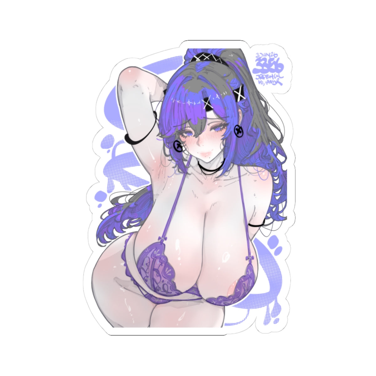3356 - 紫 / purple v2 Stickers