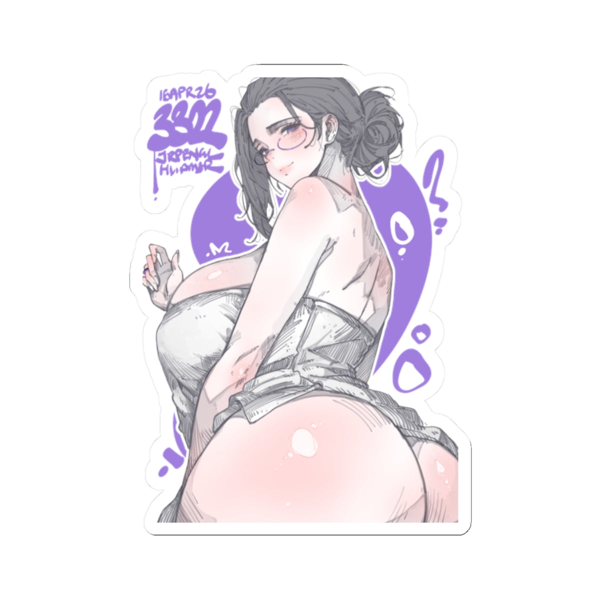 3322 - 紫/ purple v1 Stickers