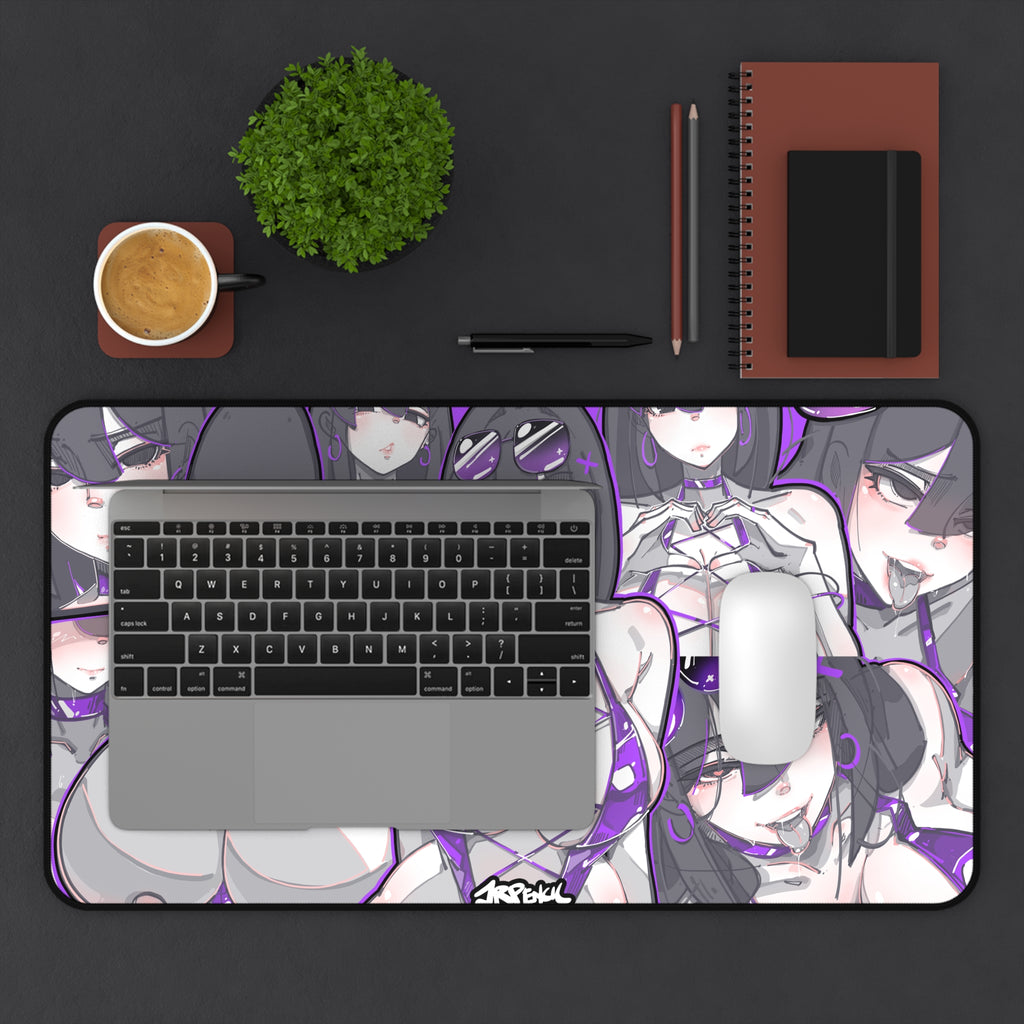 3049 - 紫壁纸 / purple wallpaper Desk Mat