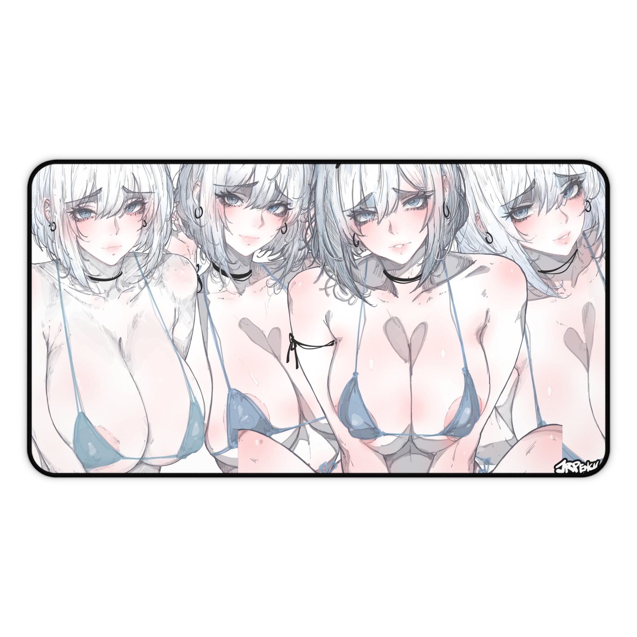 3314 - 蓝壁纸 / blue wallpaper v2 Desk Mat