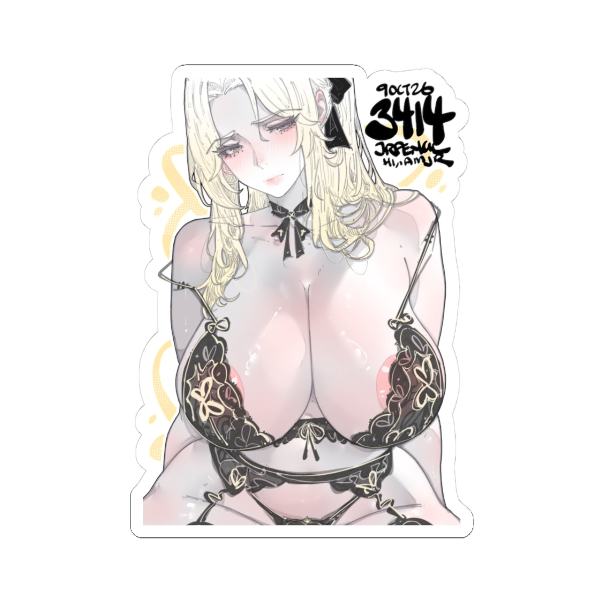 3414 - 黄 / Yellow v2 Stickers